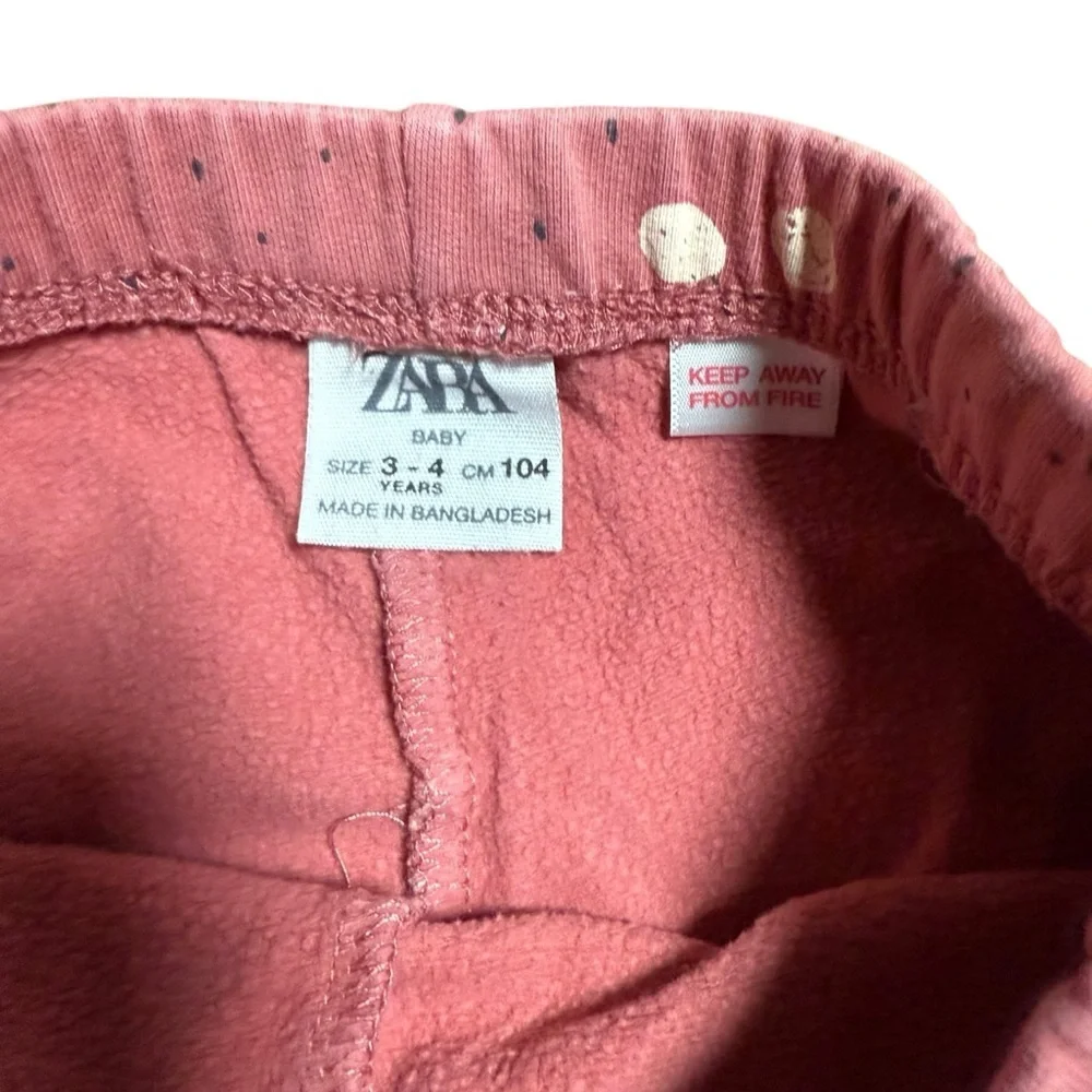 ZARA Kids Toddler Pink “Love Fruits” Leggings Girl 3-4 Years
